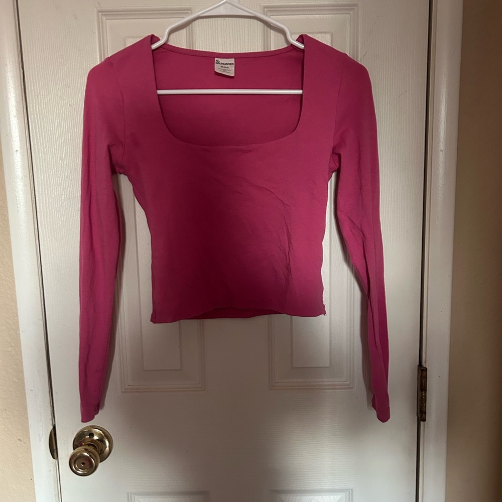 Pink Long Sleeve Women's Top